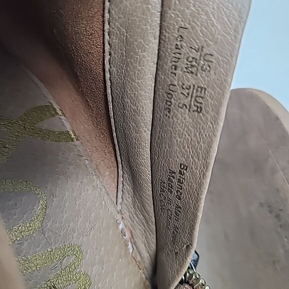 Sam Edelman Macon Bootie Size 7.5 Brown Suede Leather Side Zipper Ankle Boot - Picture 9 of 9